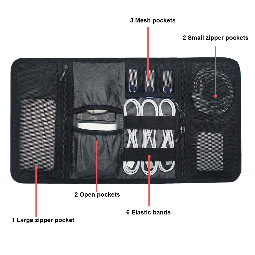 Bolsa Organizadora de Tecnolog - Tech Accessories Travel Organizer Pouch avaliação e preço